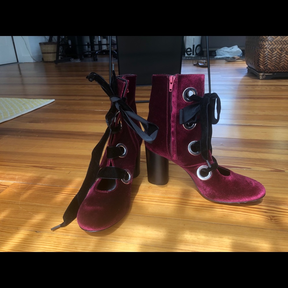 COPY - Red, lace up heels